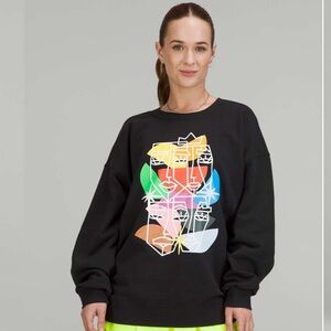 NWOT Lululemon Perfectly Oversized Crew *Pride Black (First Release)